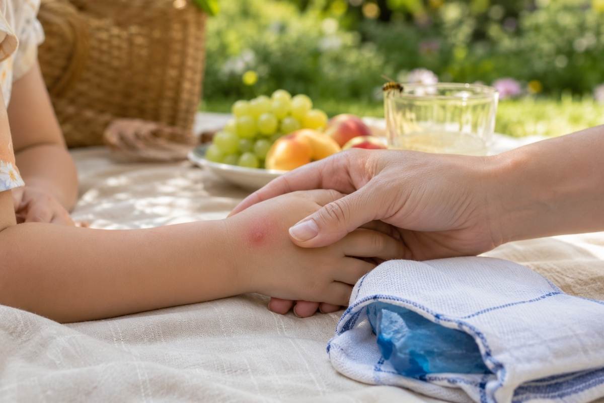 Wespenstich beim Kind: Wann ist es harmlos und wann ein Notfall?