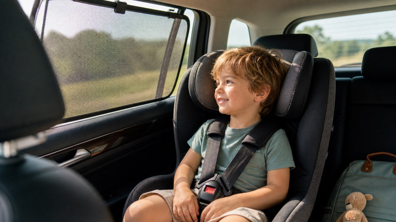 Sonnenbrand im Auto: Kann sich mein Kind hinter der Scheibe verbrennen?