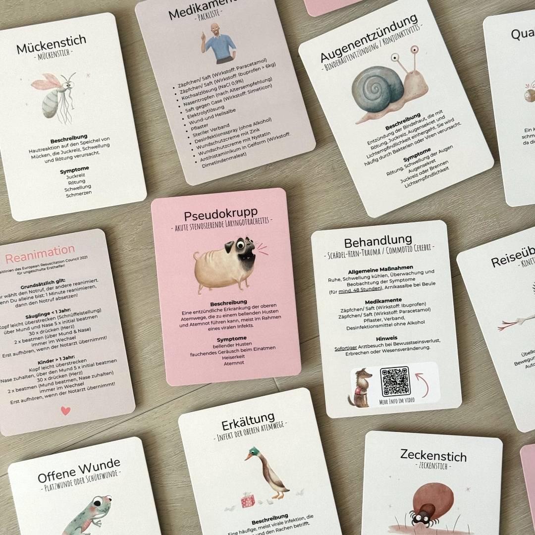 Kinderarzt-to-go Reisekarten + Reiseapotheke-Tasche