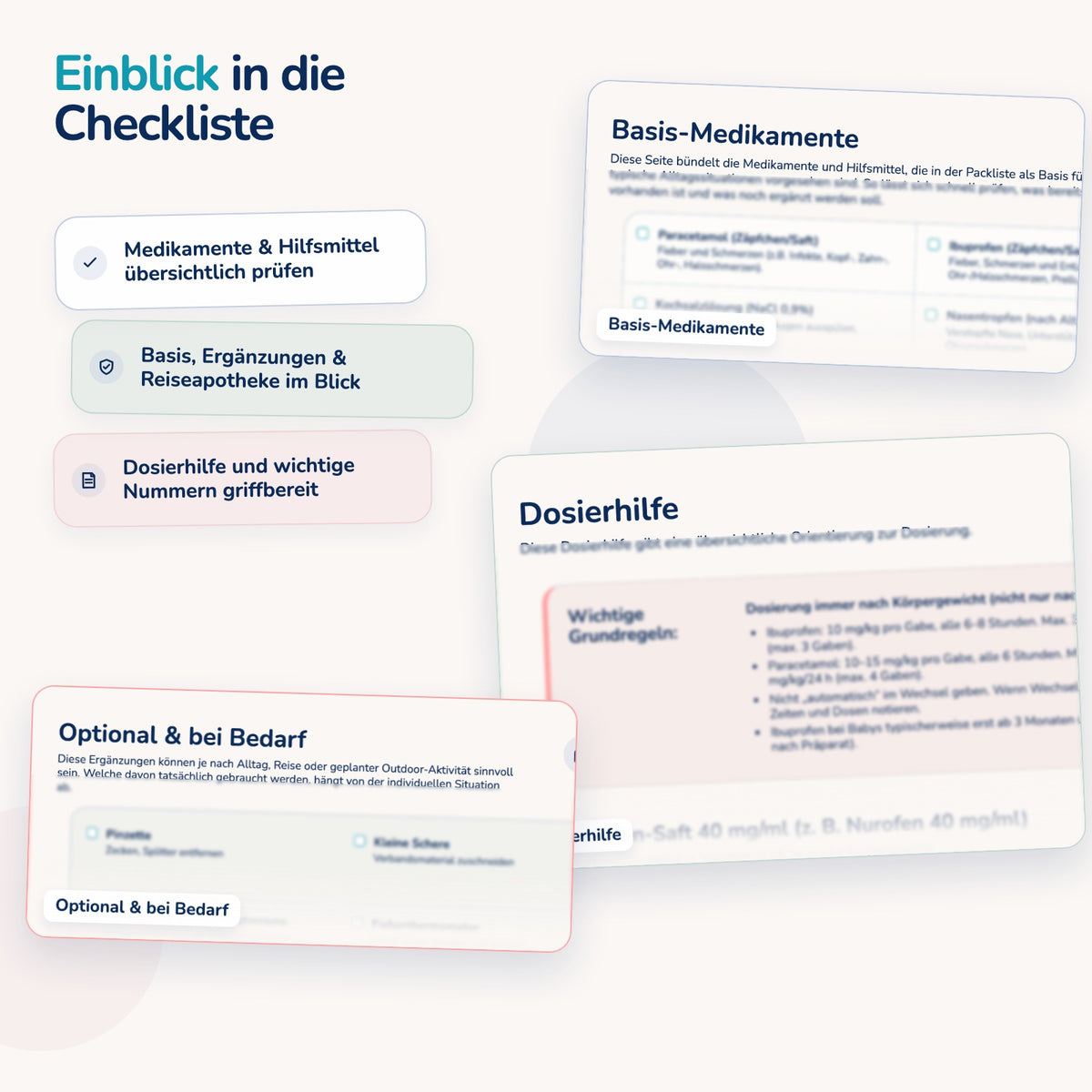 Medikamenten-Packliste für Kinder - PDF Download